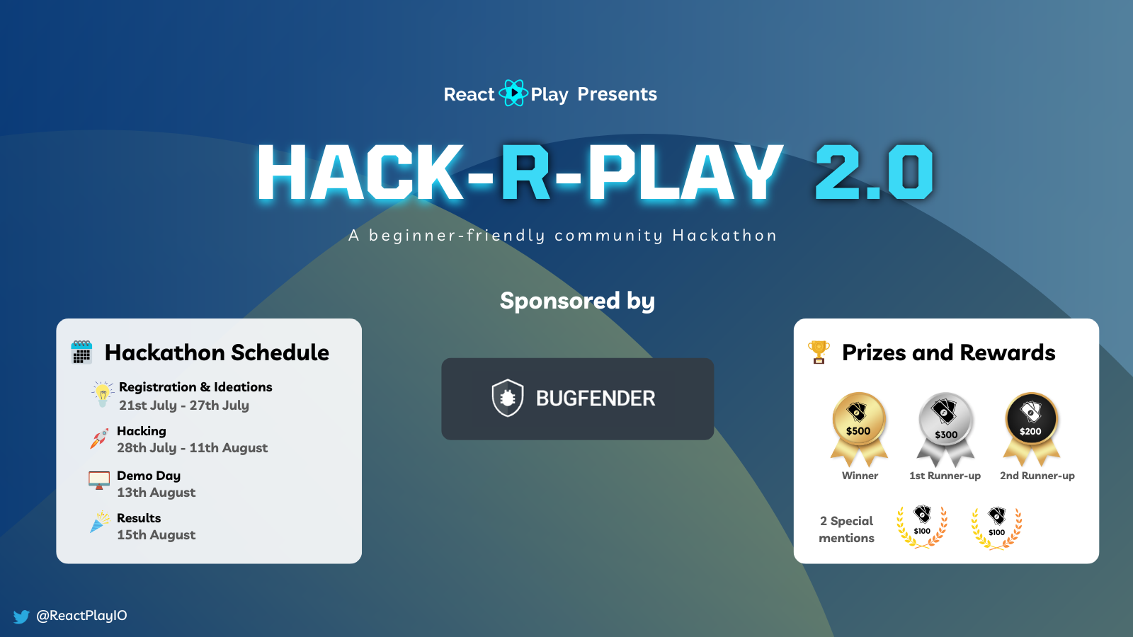 Announcing Hack-R-Play 2.0 by ReactPlay